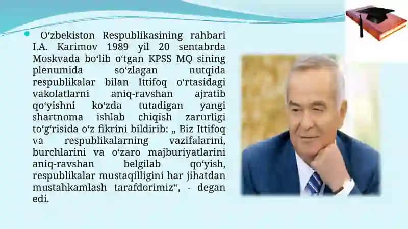 O‘zbekiston Respublikasining tashkil topishi va uning tarixiy ahamiyati 3