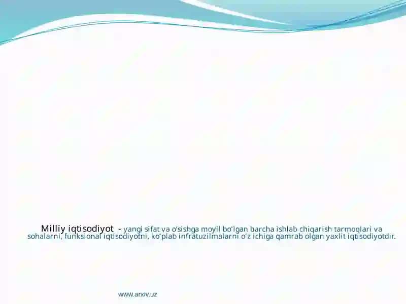 Milliy iqtisodiyotning tarkibiy tuzilishi 3