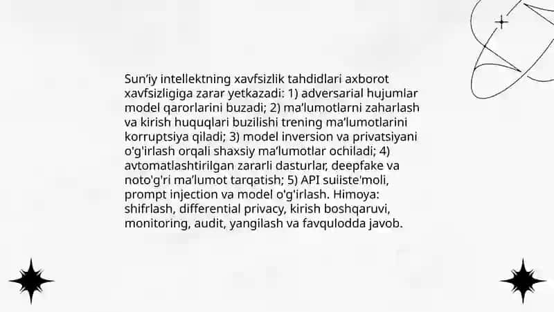 Sunʼiy intellekt-xavf, qulaylik va kelajakdagi oʻzgarishlar 3