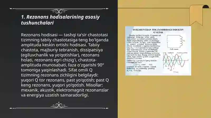 Rezonans hodisalar 3