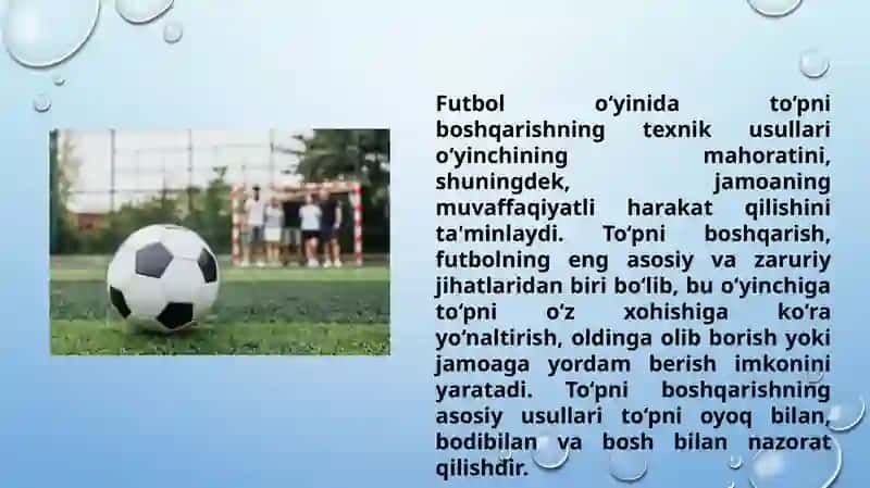 Futbolda harakat texnikasining tasnifi (TAQDIMOT) 3