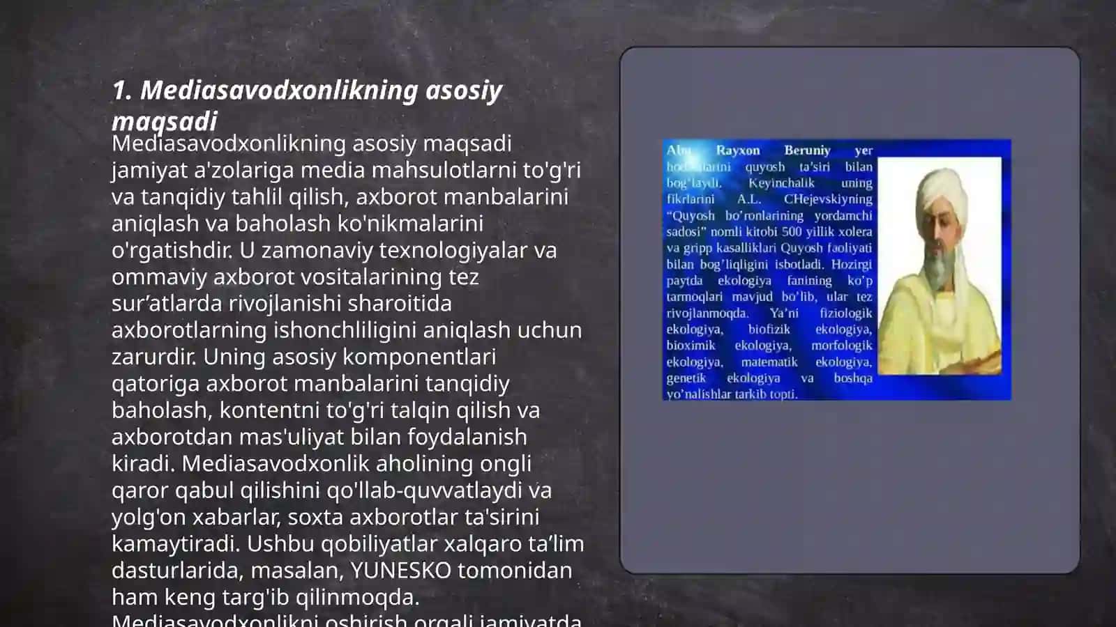 Mediasavodxonlik va axborot madaniyati fanining maqsadi,vazifasi va uning rivojlanish evolyutsiyasi 3