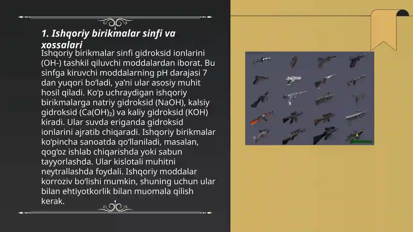 Ishqoriy birikmalar va ularni ishlab chiqarish texnalogiyalari 3
