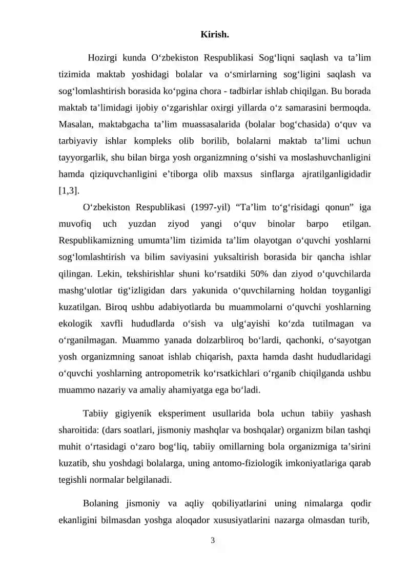 BOSHLANG’ICH SINF O’QUVCHILARNI JISMONIY RIVOJLANGANLIK VA TAYYORGARLIK KO’RSATKICHLARI 3