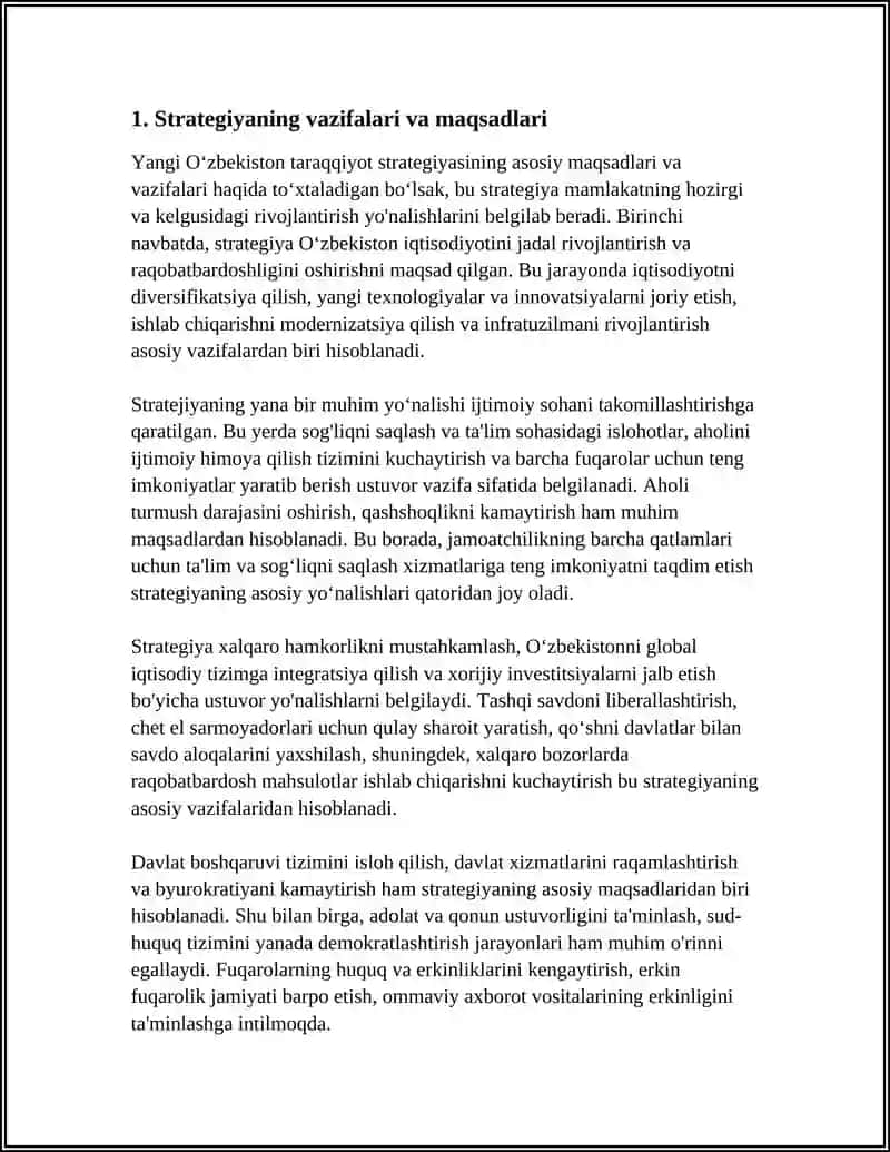 YANGI O'ZBEKISTON TARAQQIYOT STRATEGIYASINING ASOSIY MAZMUNI 3