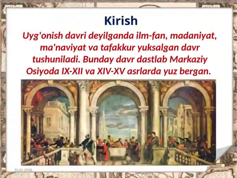 Yevropa uyg‘onish davri ma’naviyati 3