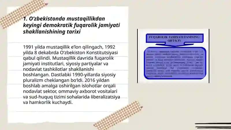 Oʻzbekistonda demokratik fuqarolik jamiyati asoslarining shakllanishi 3