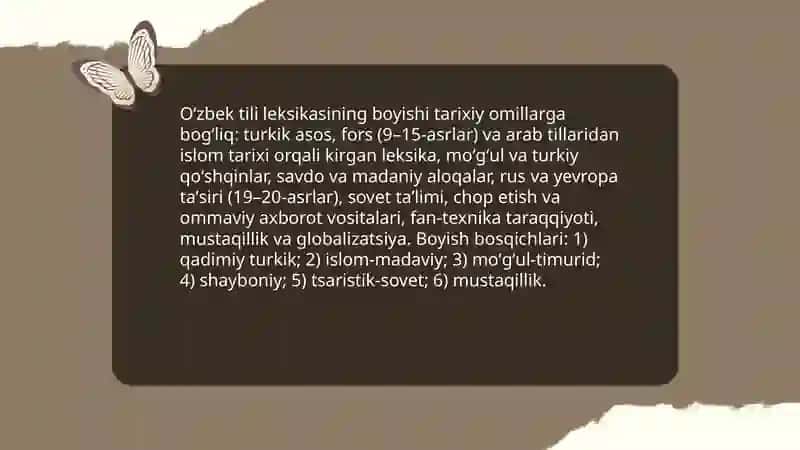 Oʻzbek tili leksikasi 3