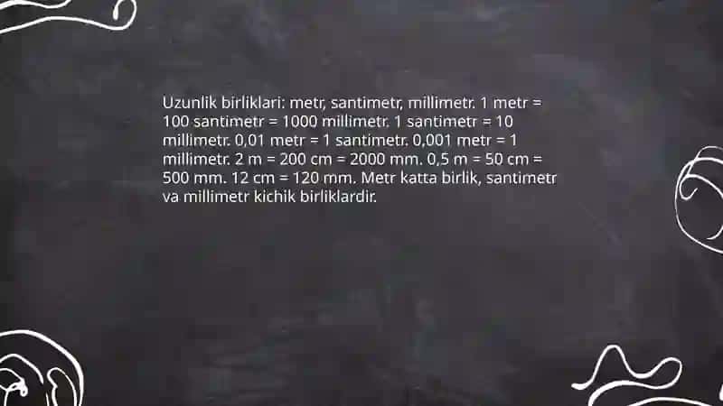 Boshlang'ich sinflarda uzunlik 3