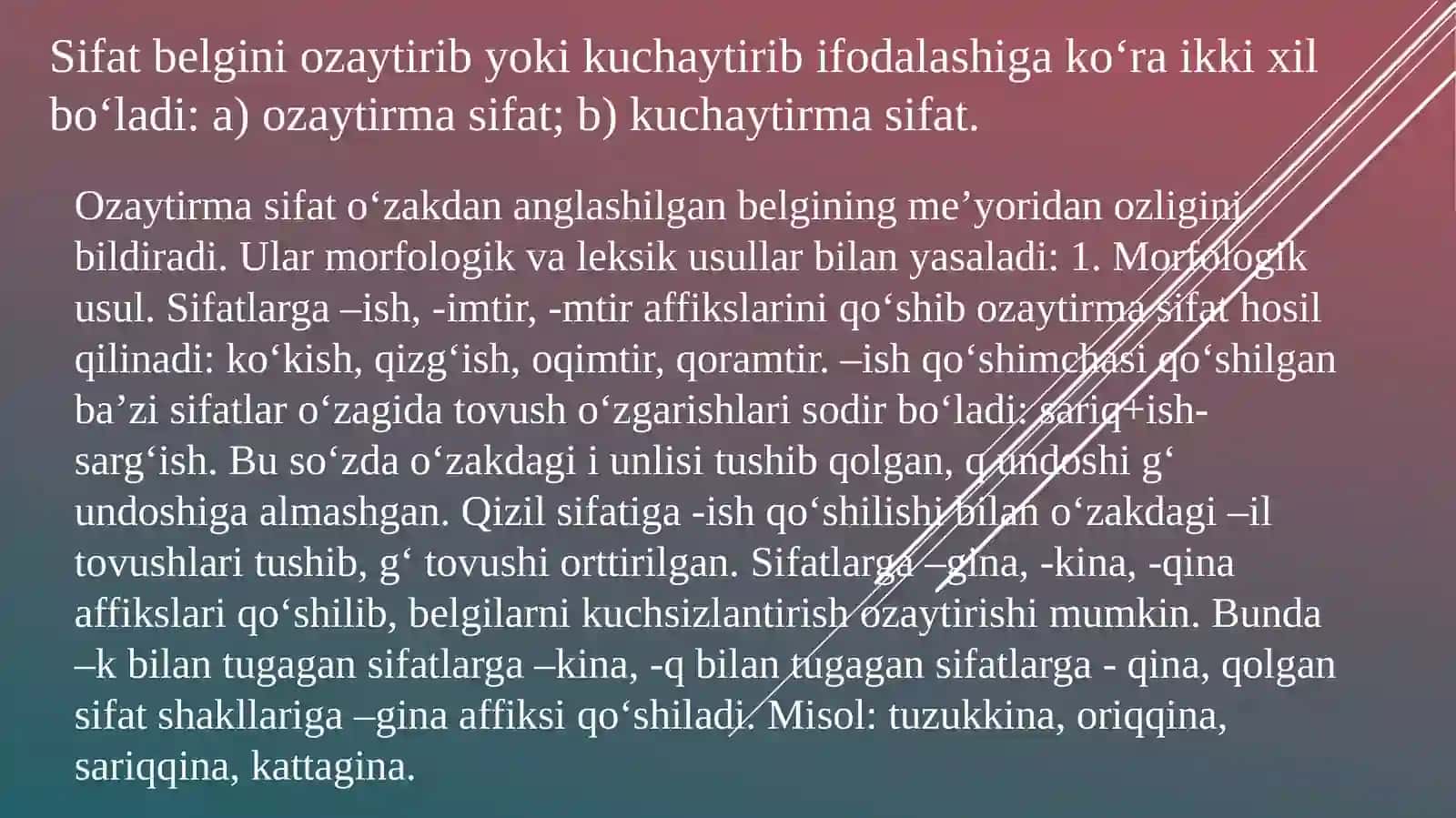 Sifatlarning modal shakllari 3