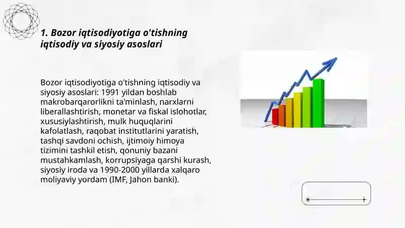 Bozor iqtisodiyotiga o'tish davri va uning O'zbekistondagi xususiyatlari 3
