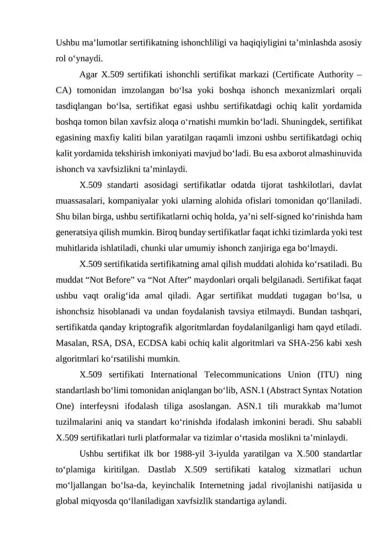 OpenSSL kutubxonasi yordamida X.509 sertifikatini hosil qilish 3