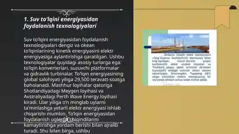 Suv toʻlqini elektr stansiyalari 3