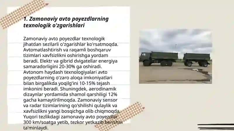 Zamonaviy rivojlangan davlatlarning avto poyezdlari va tirkamalari 3