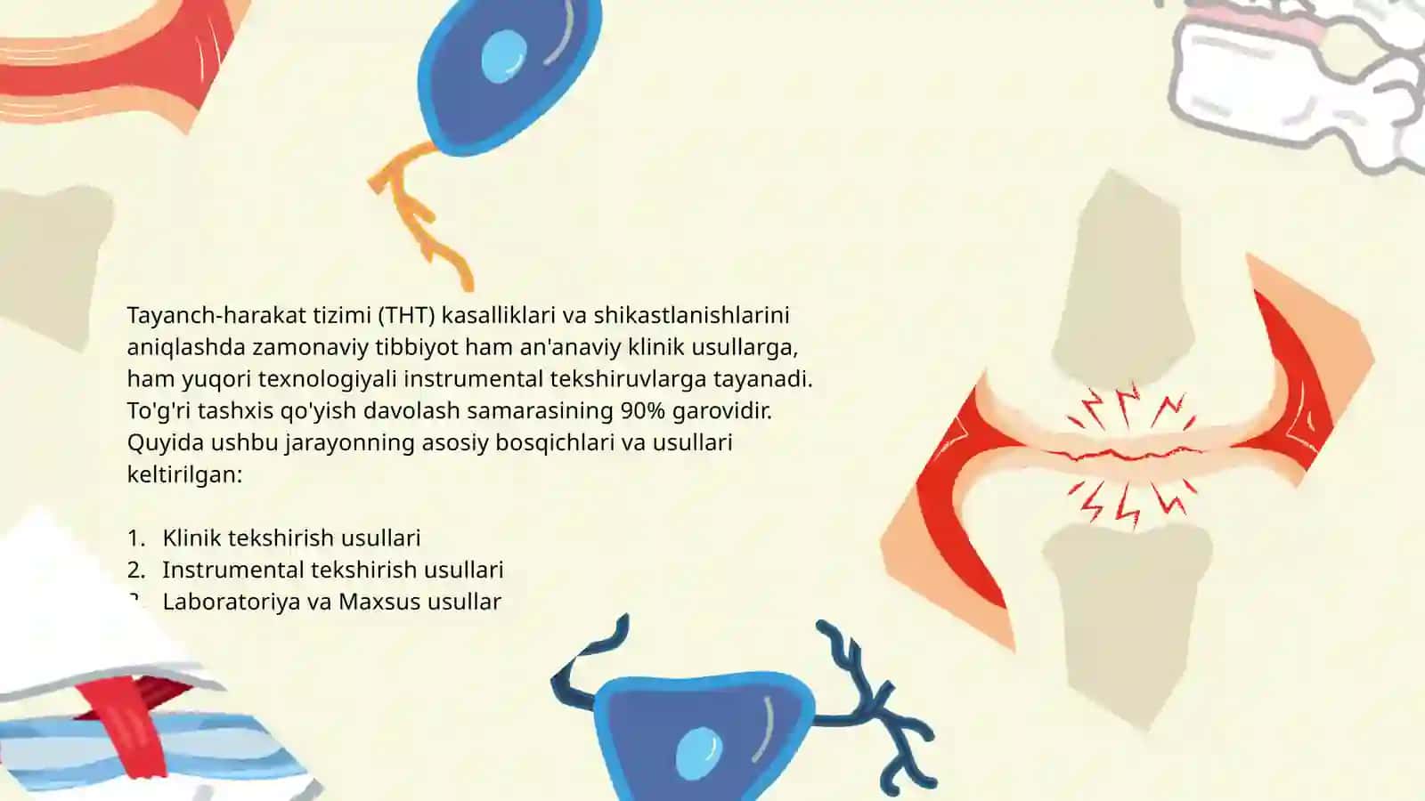 Tayanch-harakat apparatining shikastlanishlarivakasalliklari bo'lganbemorlarni tekshirish vatashxislashusullarisinishva chiqishlarni davolashniasosiy prinsiplari.Travmatizm 3