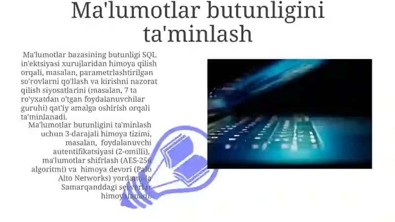 Ma'lumotlar bazasida xavfsizligiga administratorlik qilish 3