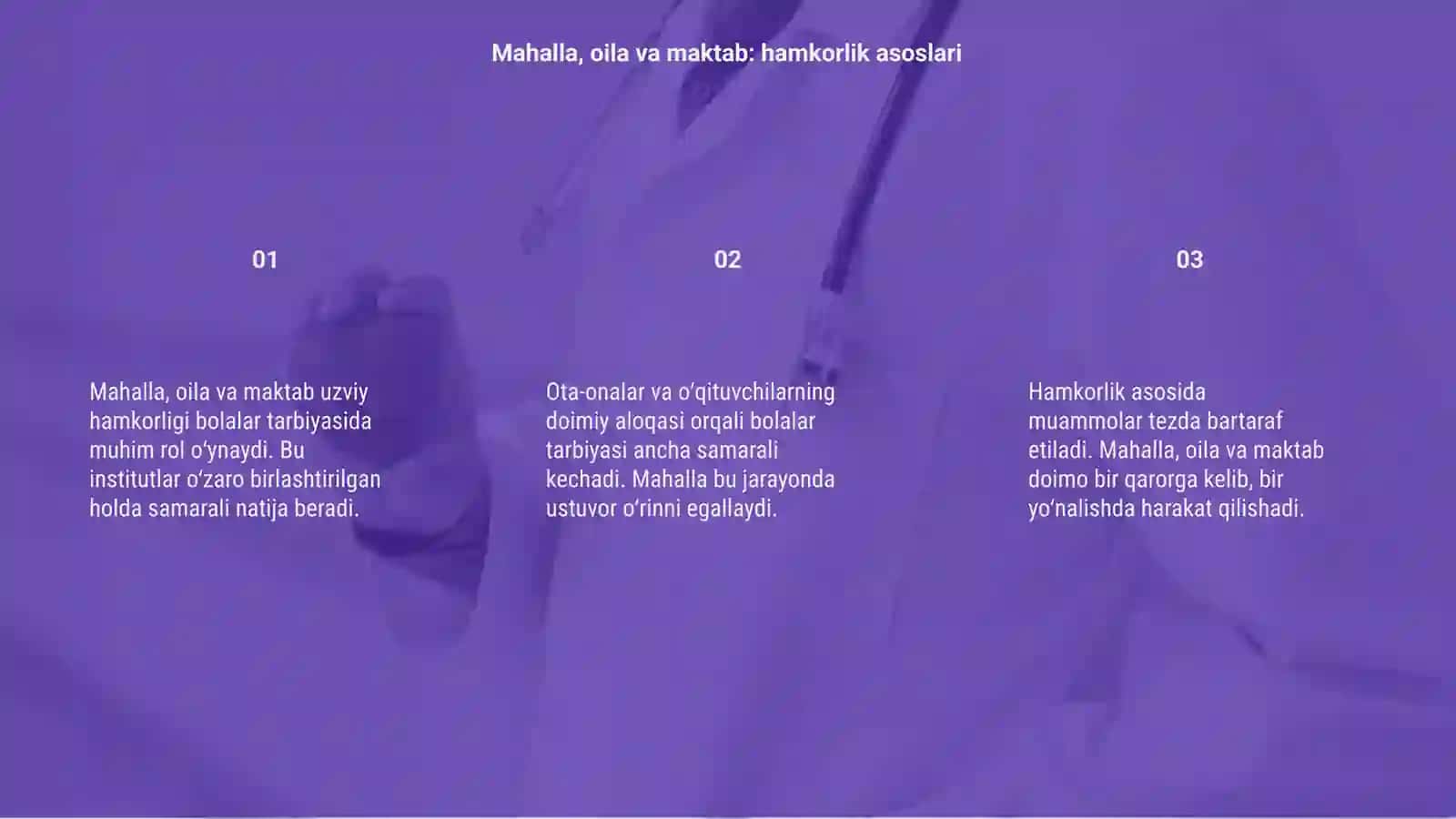 Mahalla, oila va maktab hamkorligini uzviyligini ta'minlash 3