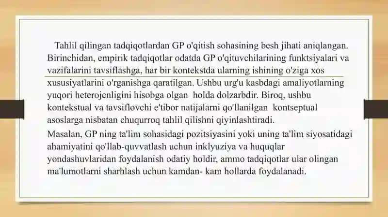 Gospital pedagogika fanining o‘quv materiallari texnologiyalari 3