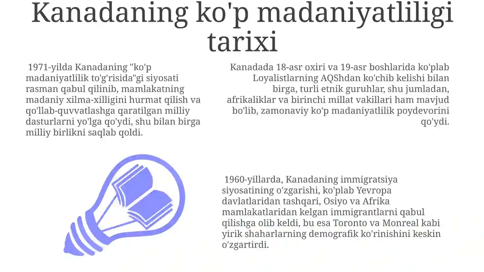 Kanada: Multikulturalizmvainklyuzivlik 3