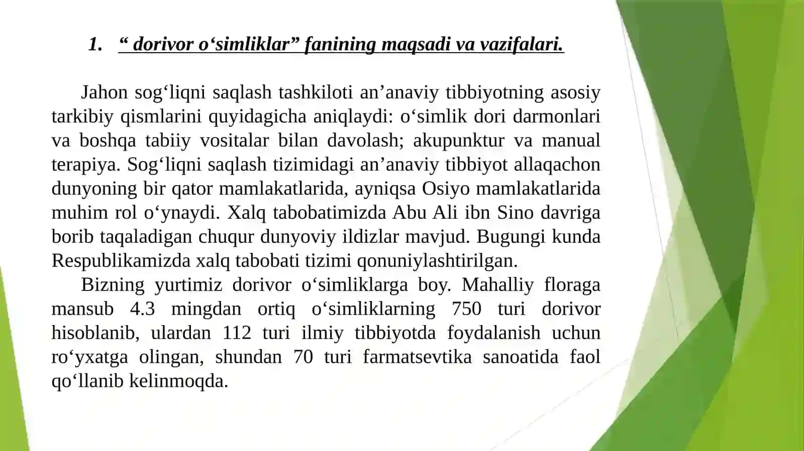 Tabiiy dorivoro‘simoq turlari 3