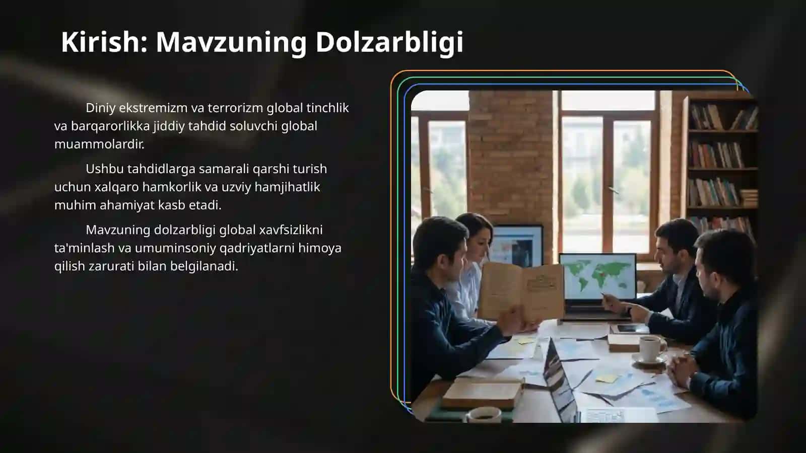 Dunyo hamjamiyatining diniy ekstremizm va terrorimzga qarshi kurash tajribasi. 3