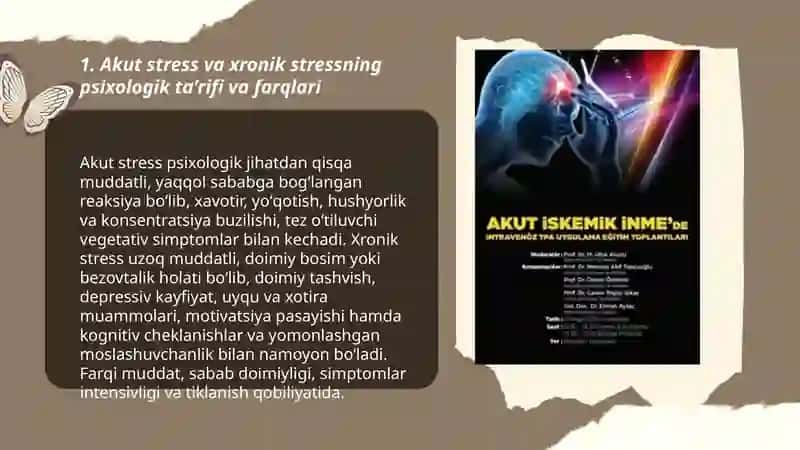 Akut va xronik stressning psixologik tavsifi 3