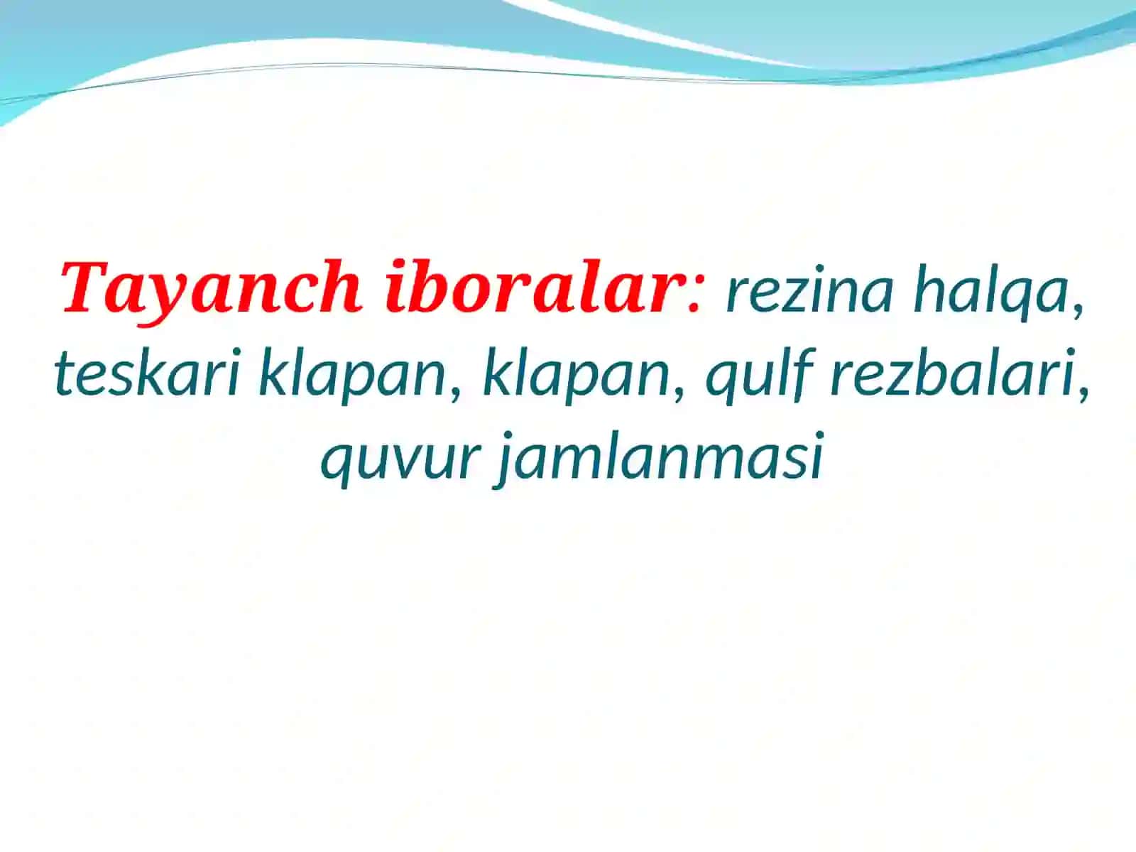 BURG‘ILASH QUVURLARI BIRIKMASI 3