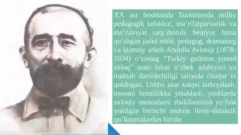 ABDULLA AVLONIYNING “TURKIY GULISTON YOXUD AXLOQ” ASARIDA NOTIQLIK. 3