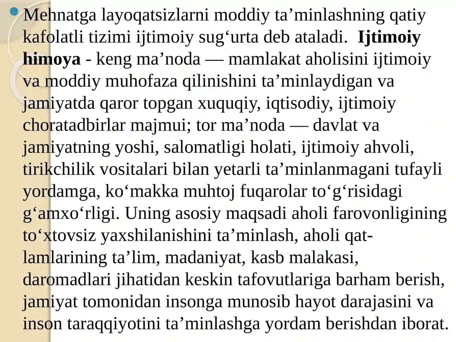 YOLG’IZ QARIYALAR, NOGIRONLAR, PENSIONERLAR VA OTA ONA TARBIYASIDAN MAHRUM BO’LGAN BOLALARGA IJTIMOIY YORDAM KO’RSATISH 3