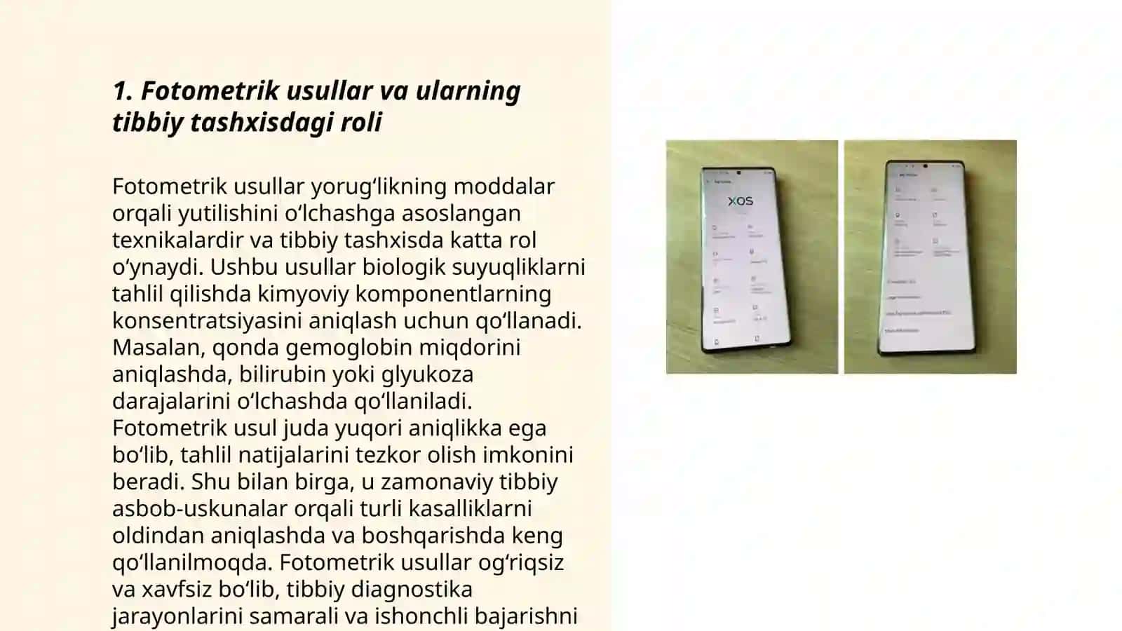Fotometrik usullar va ularning tibbiy tashxisdagi roli 3