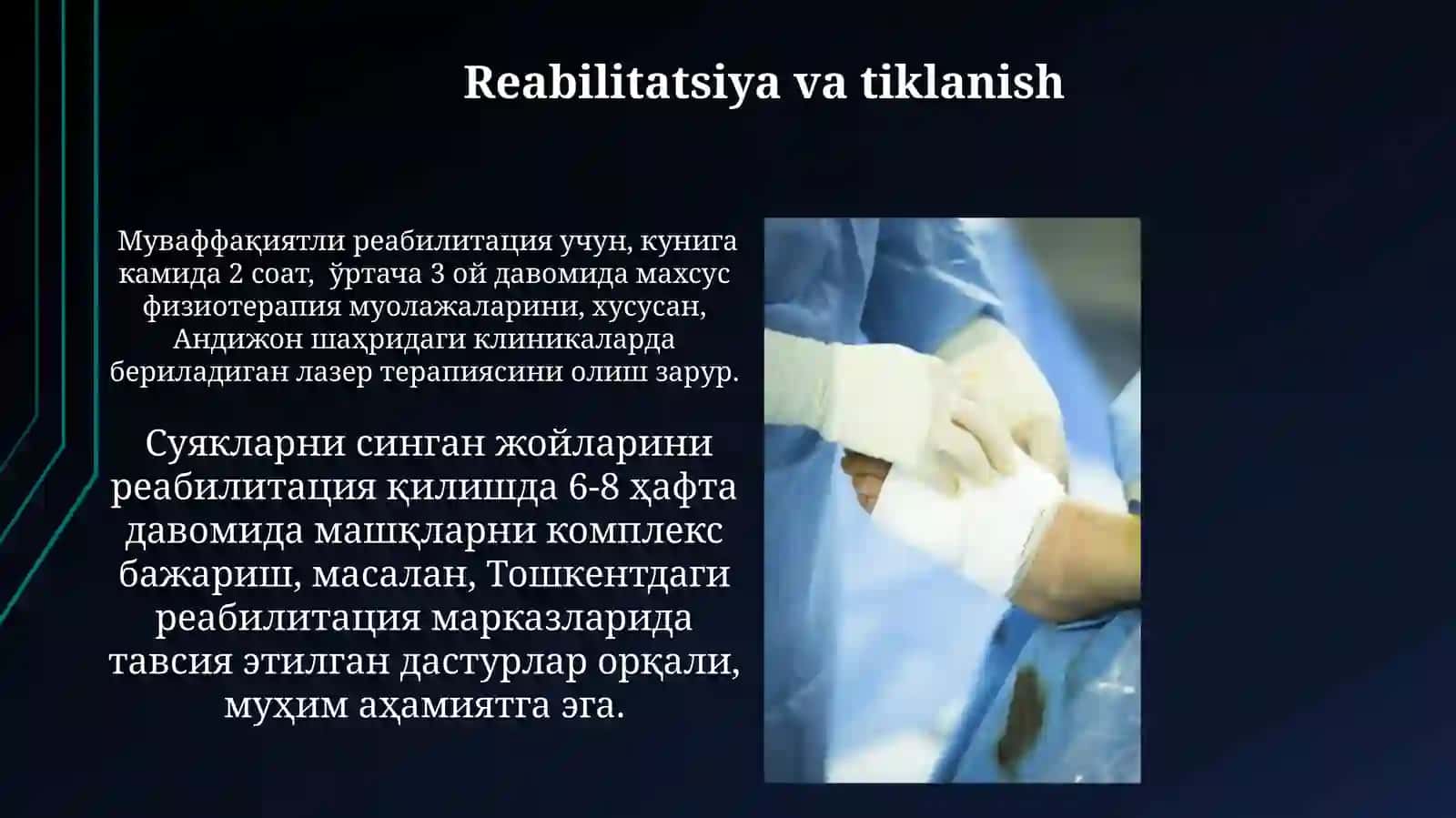 Suyak sinishlarida zamonaviy davolash 3