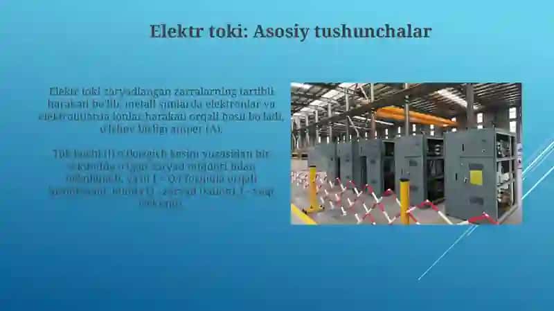 Elektr toki haqida tushuncha, kuchlanish va tokning yoʻnalishi 3