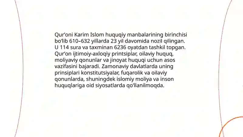 Islom dini manbalari,maktablari va ularning hozirgi davrdagi ahamiyati 3