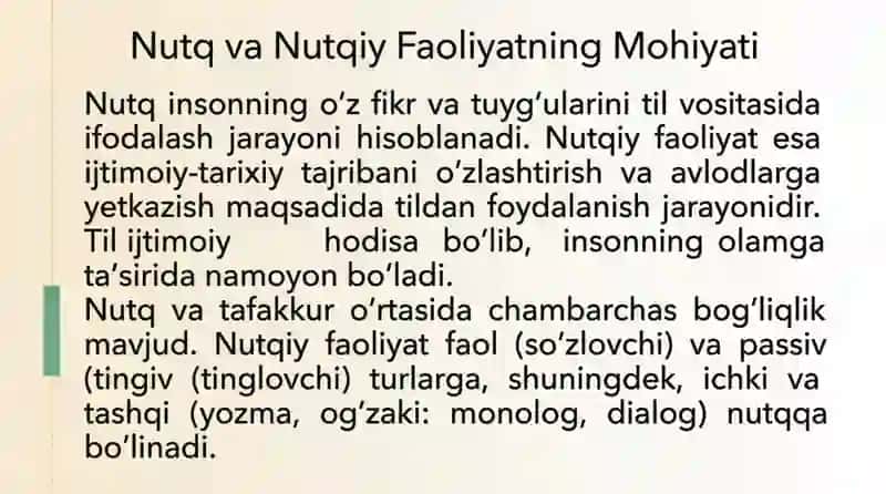 Nutq va muloqot 3