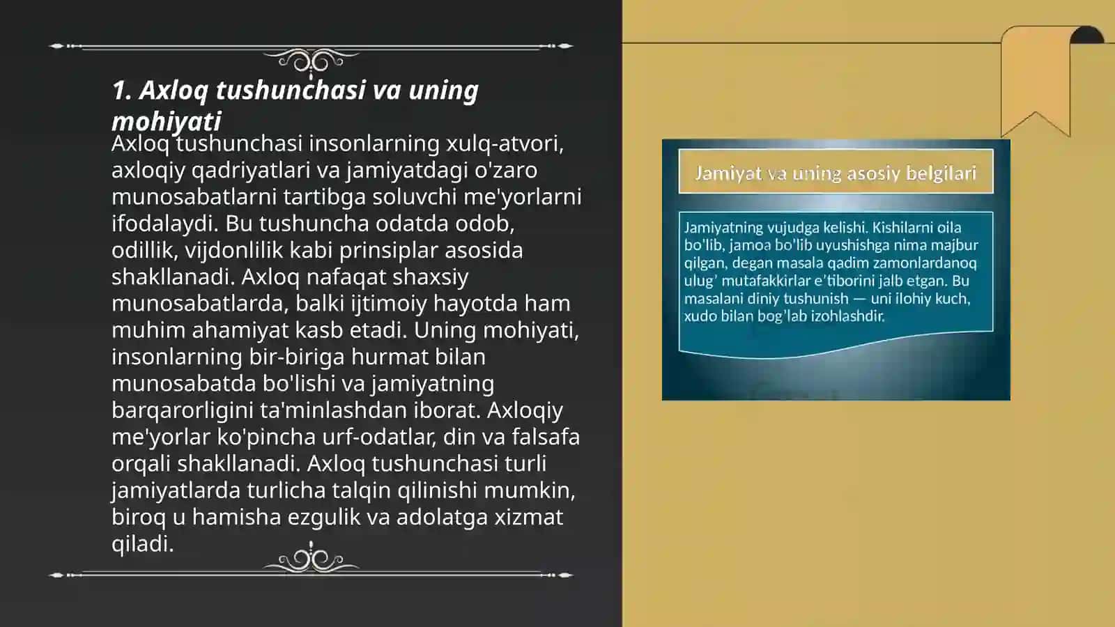 Axloq va uning jamiyat hayotida tutgan òrni 3