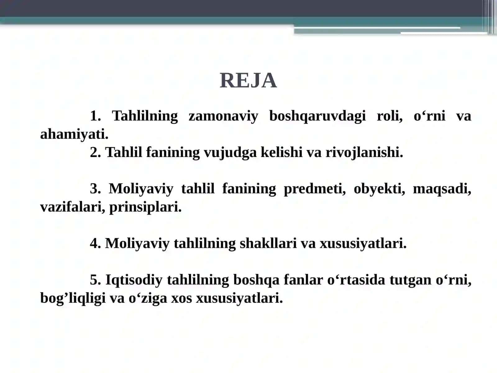Moliyaviy tahlilning mazmuni, predmeti va vazifalari 3