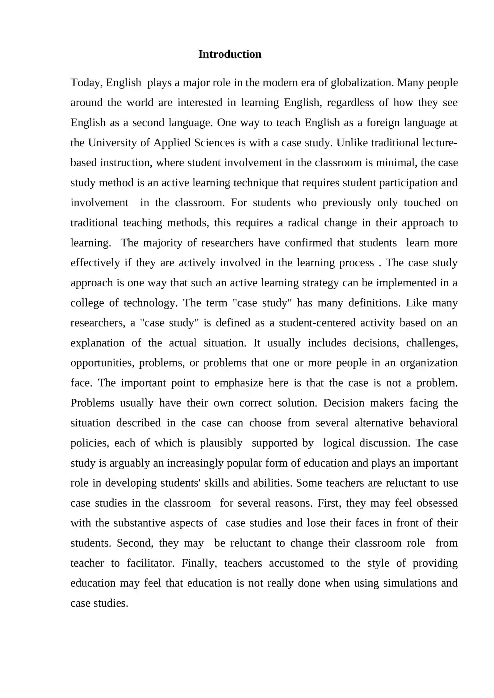 CASE STUDY IN TEACHING FOREIGN LANGUAGES AT SCHOOL 3