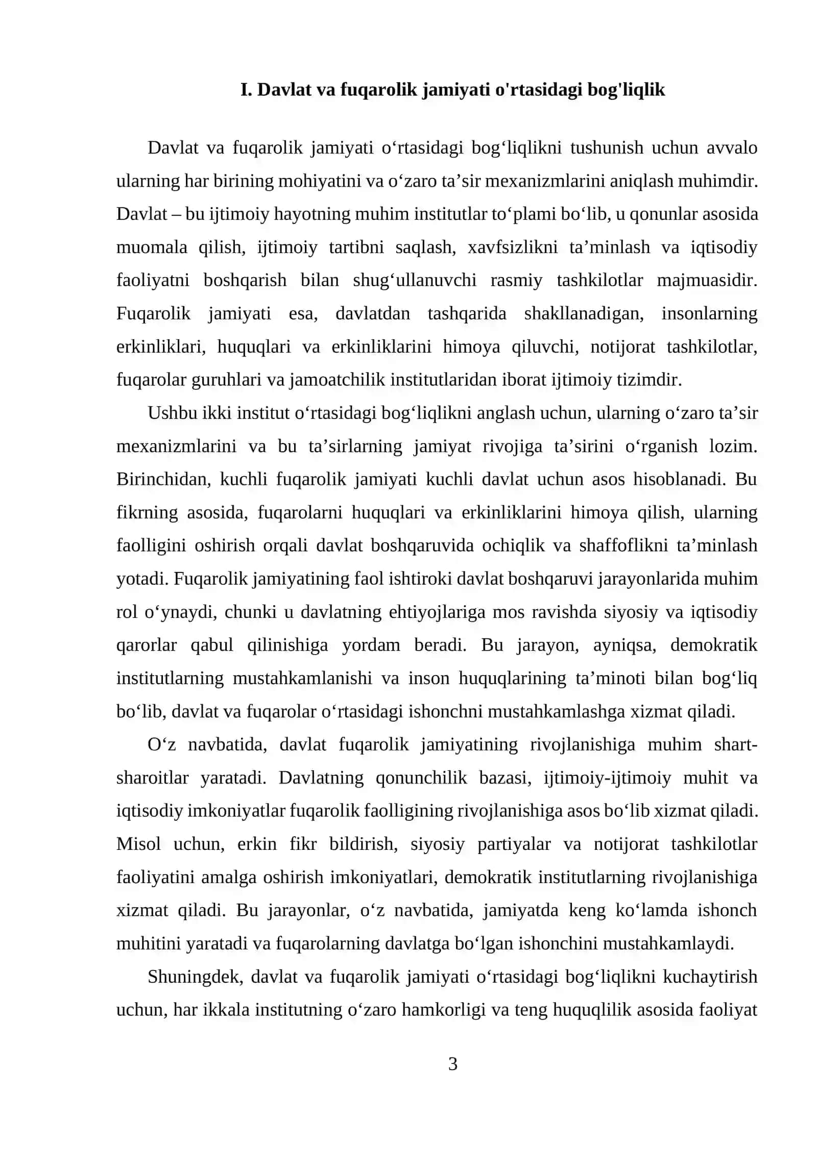 "Kuchli davlatdan- kuchli fuqarolik jamiyat sari” konsepsiyasi" 3