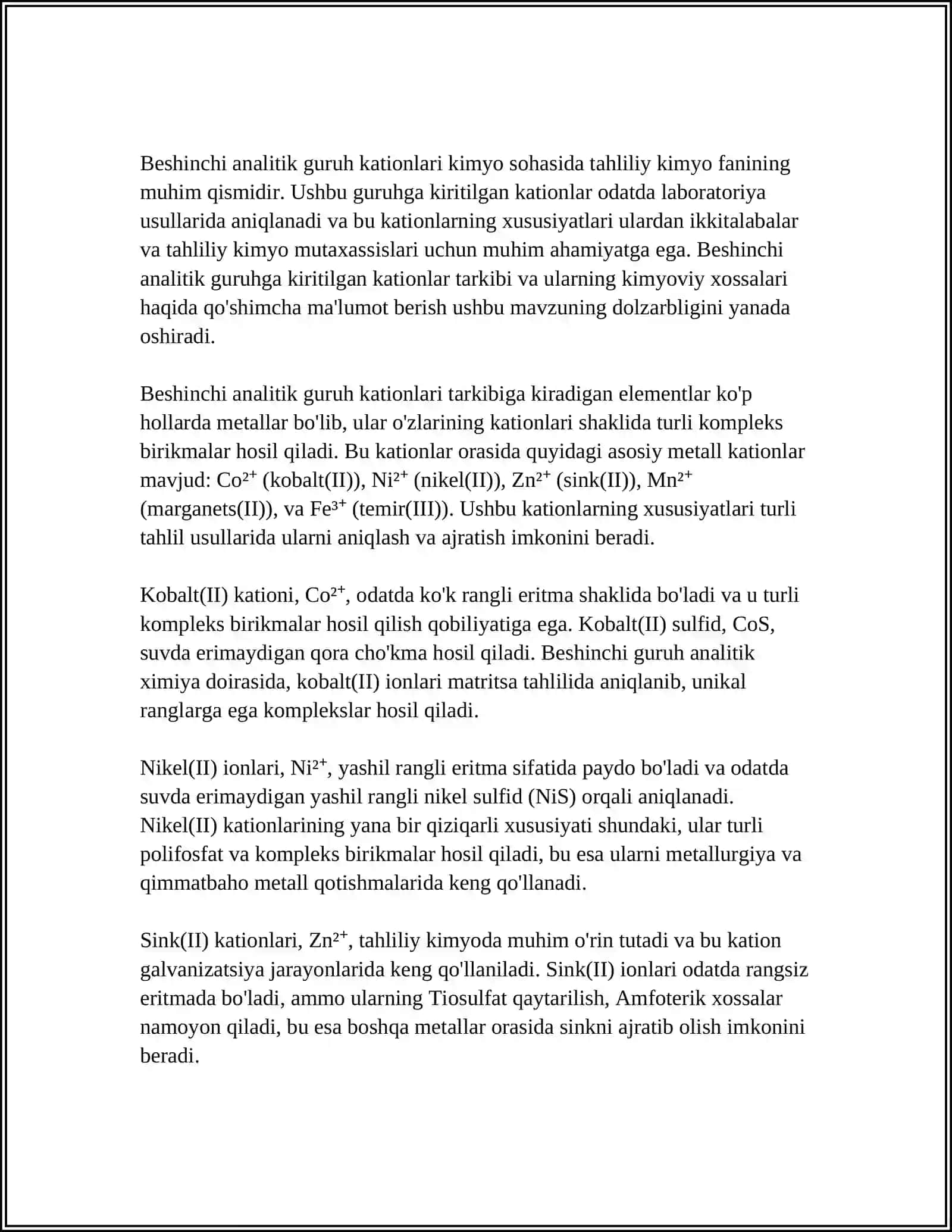 Beshinchi analitik guruh kationlari 3