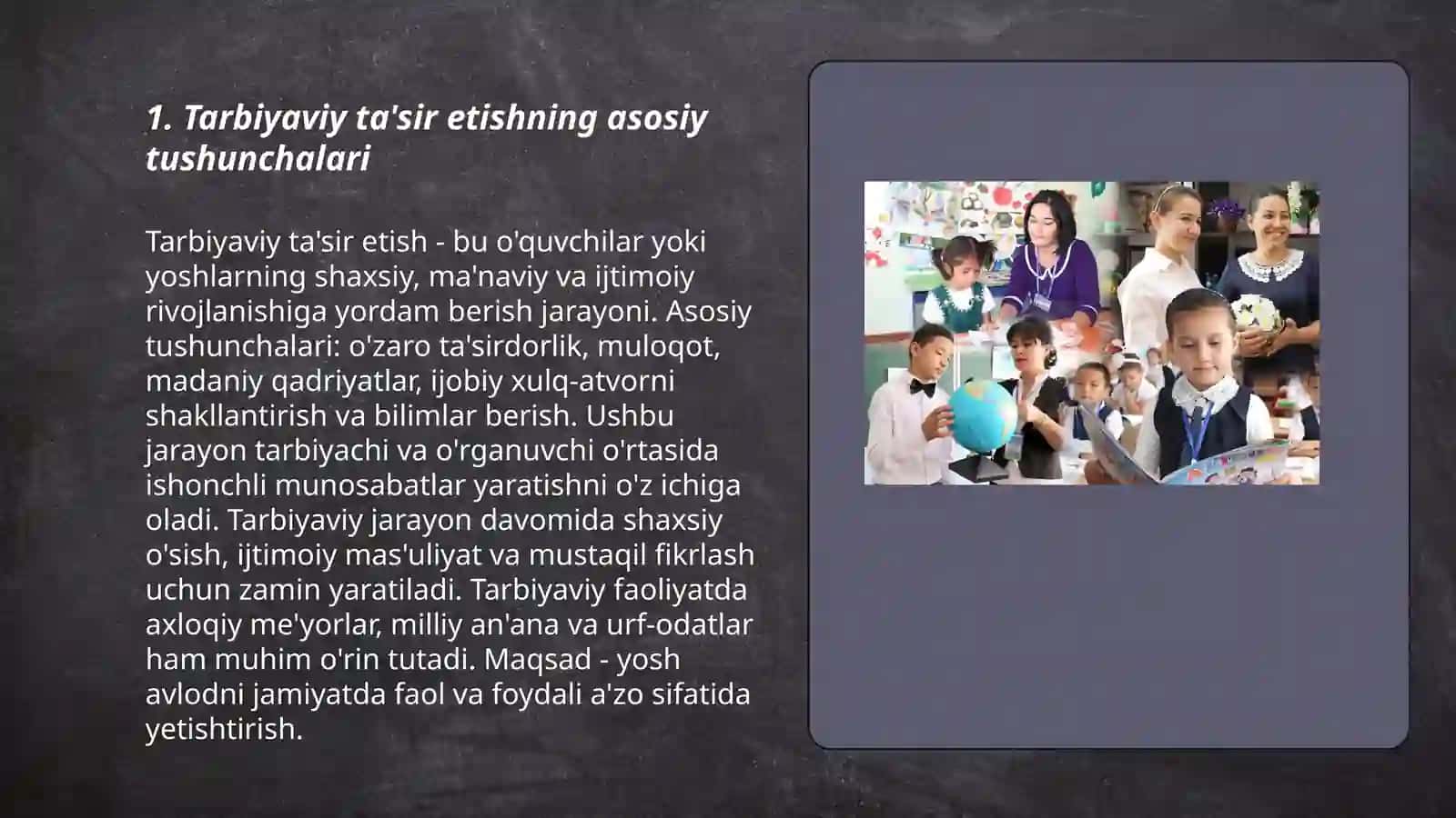 Tarbiyaviy ta’sir etish usullari va vositalari 3