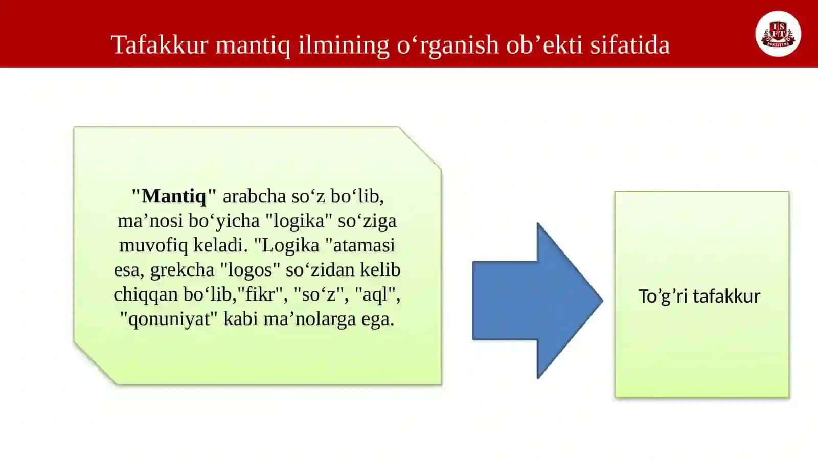 Tafakkur va Mantiq 3