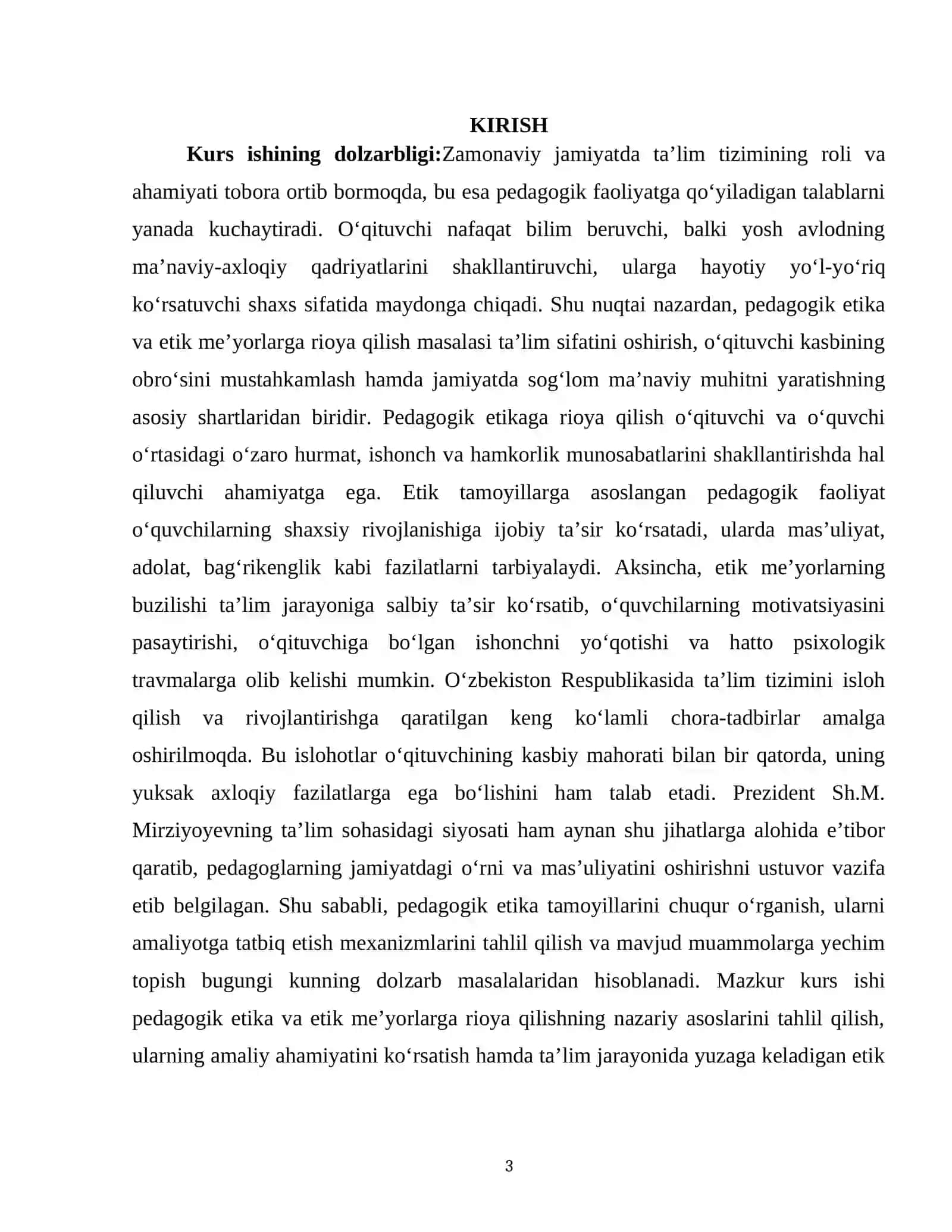 PEDAGOGIK ETIKA VA ETIK MEYORLARGA RIOYA QILISH 3