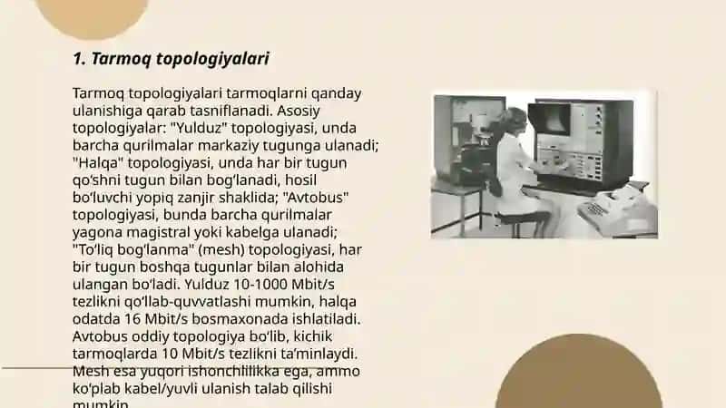 Tarmoq topologiyalari 3