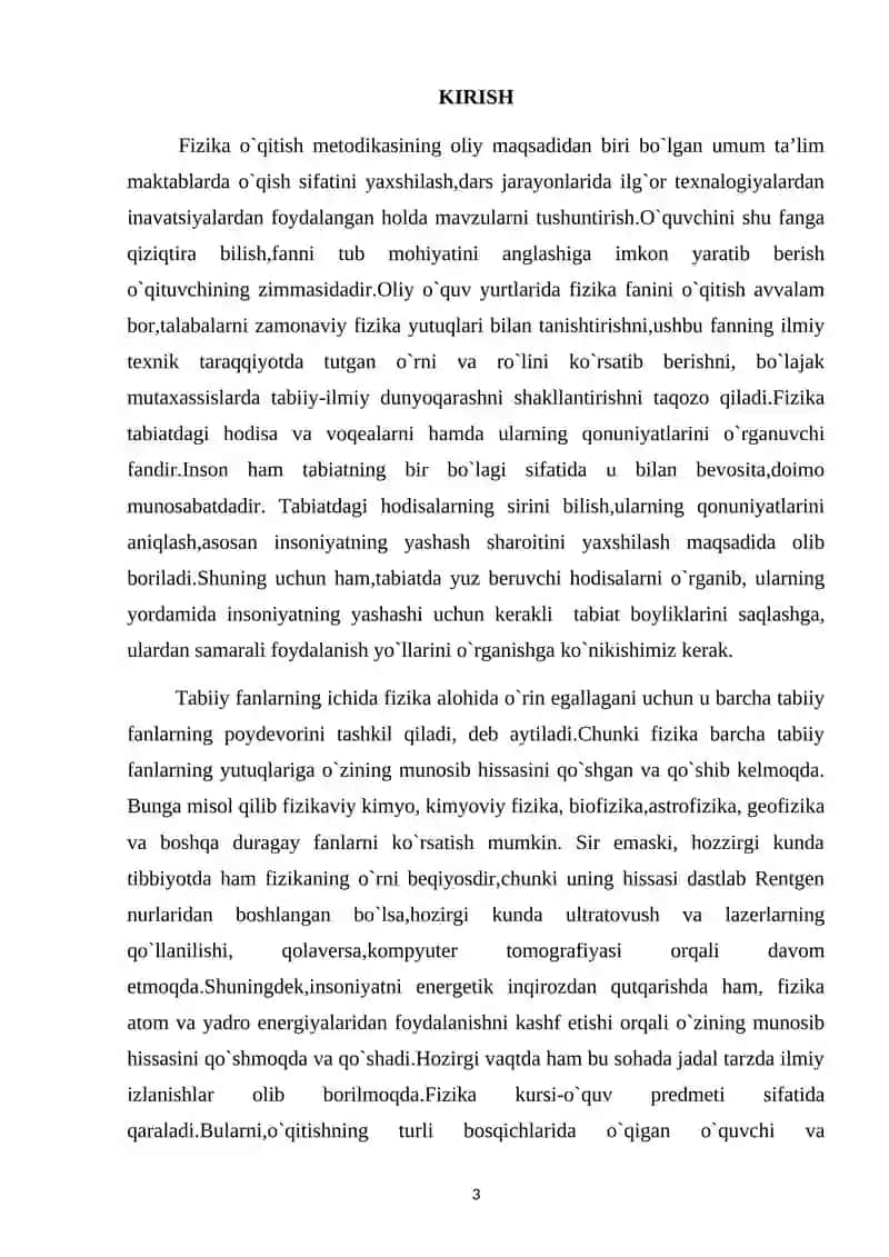 “Fizikadan kechalar,to'garaklar,semenarlar o`tkazish metodikasi" 3