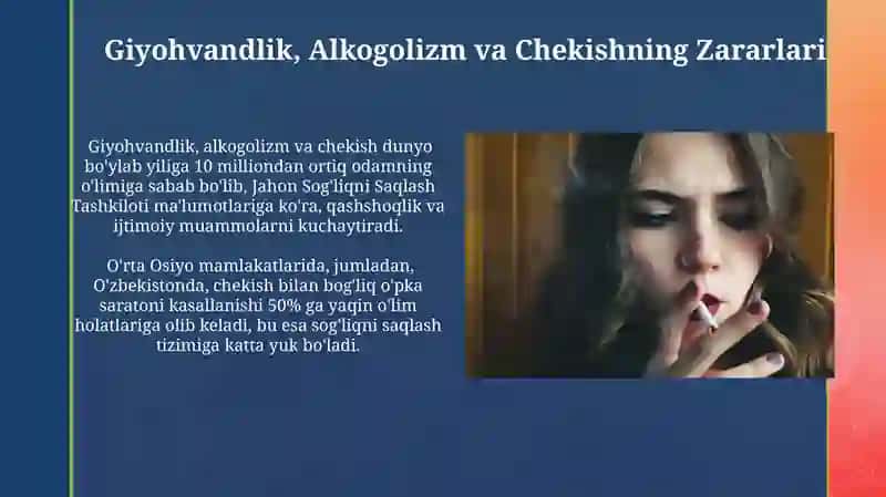 Giyohvandlik, Alkogolizm va Chekishning Zararlari 3