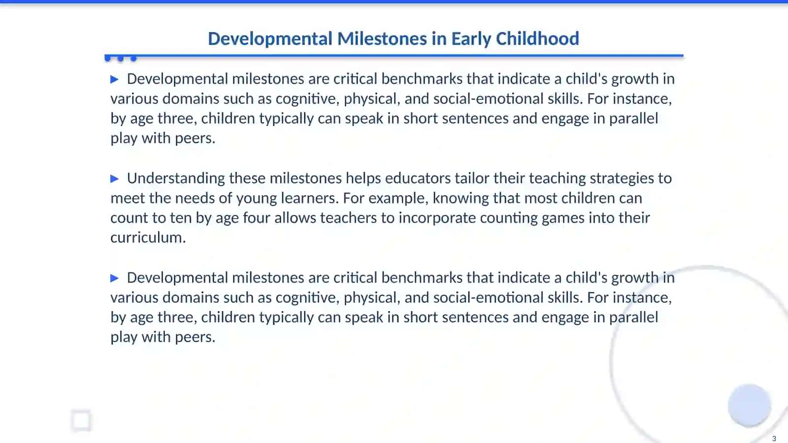 Teaching Very Young Learners (Ages 3-6): Special Considerations 3