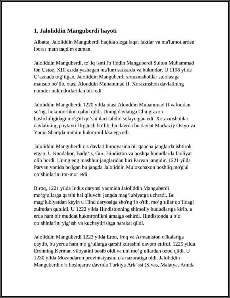 JALOLIDDIN MANGUBERDI-OZODLIK KURASHCHISI 3