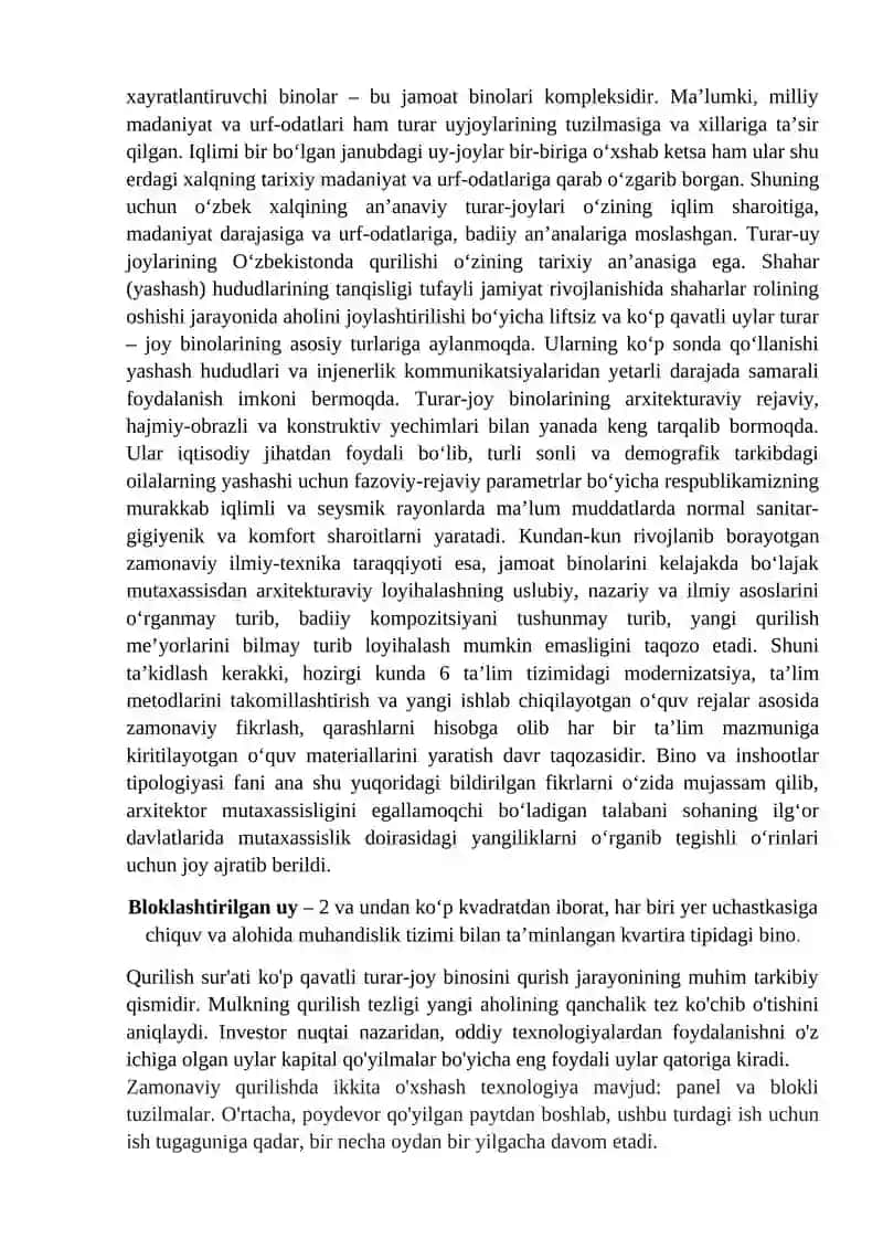 Blokirovkali turar-joy binolari haqida 3