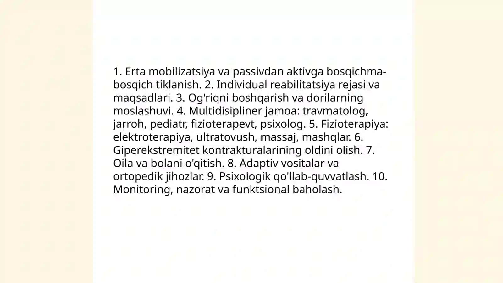 Bolalarda travmatologiyada va jarrohlik kasalliklarida reabilitatsiya usullari 3