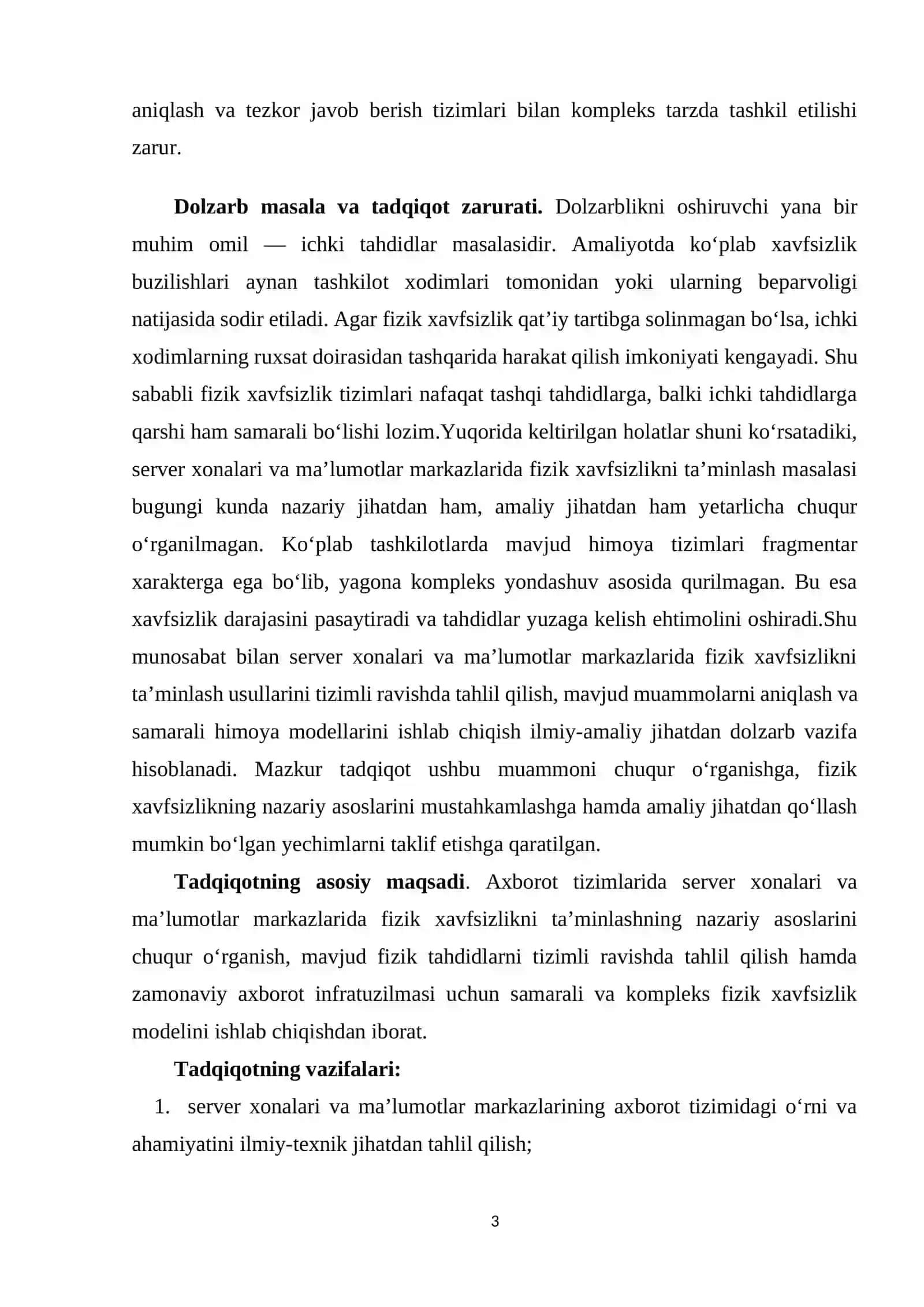 Server xonalari va ma’lumotlar markazlari xavfsizlikni ta’minlash usullari 3